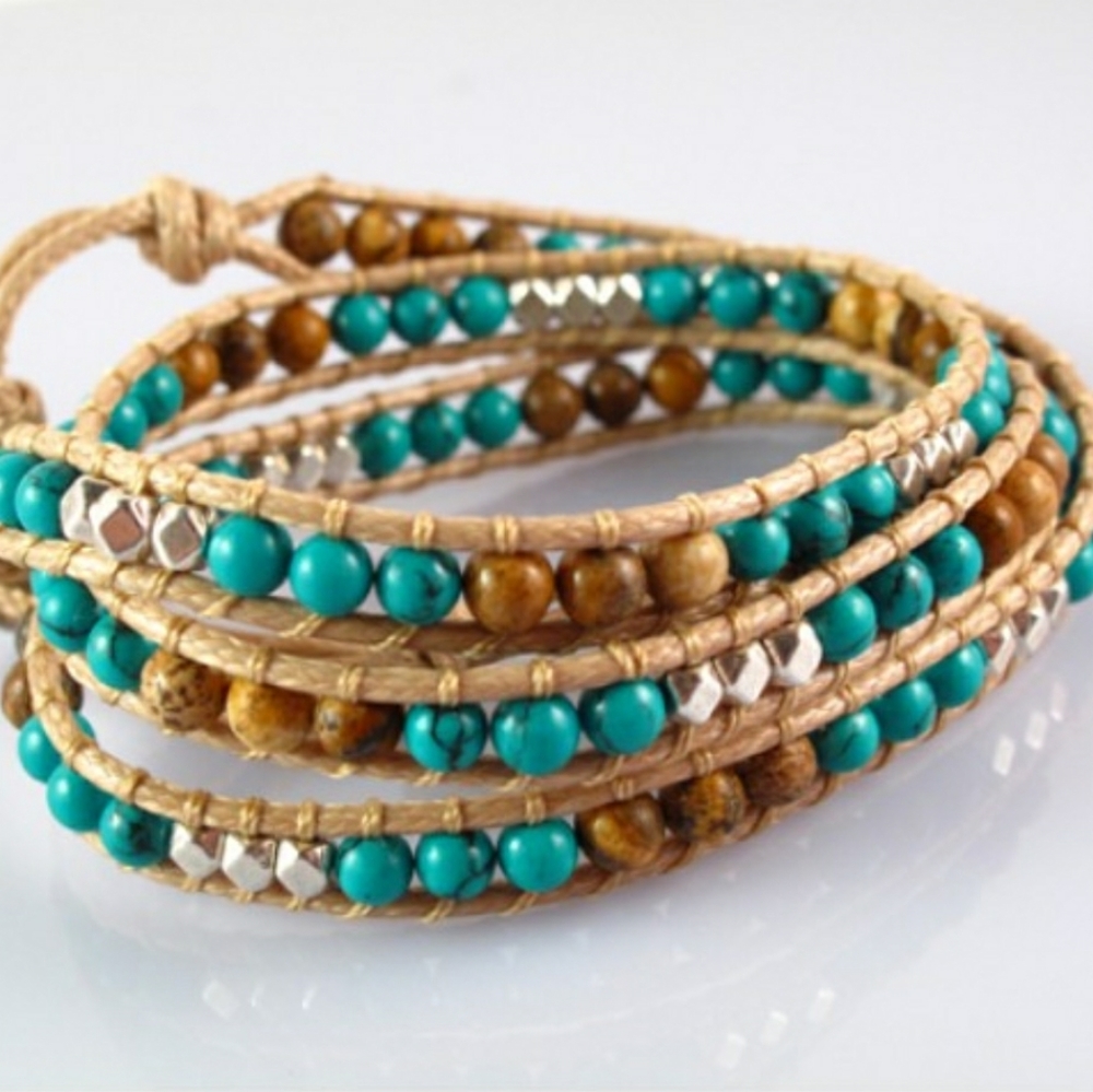 Handmade NEW Katie Soleil 3 Wrap Bracelet Hairband